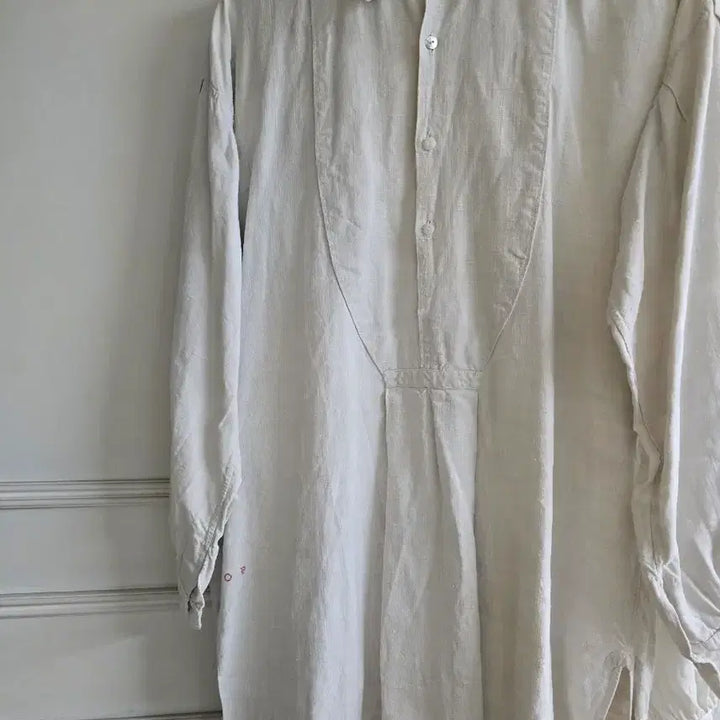 [BUNJANG] Antique White Shirt Dress / 엔틱쉬미즈 유럽엔틱 화이트셔츠원피스