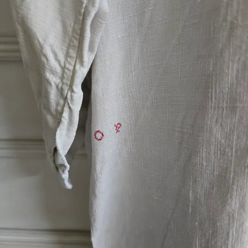 [BUNJANG] Antique White Shirt Dress / 엔틱쉬미즈 유럽엔틱 화이트셔츠원피스