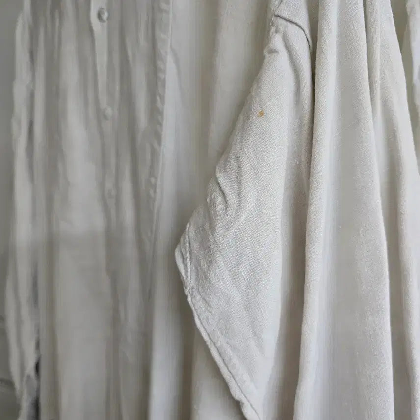 [BUNJANG] Antique White Shirt Dress / 엔틱쉬미즈 유럽엔틱 화이트셔츠원피스