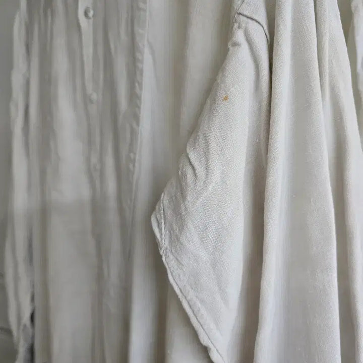 [BUNJANG] Antique White Shirt Dress / 엔틱쉬미즈 유럽엔틱 화이트셔츠원피스