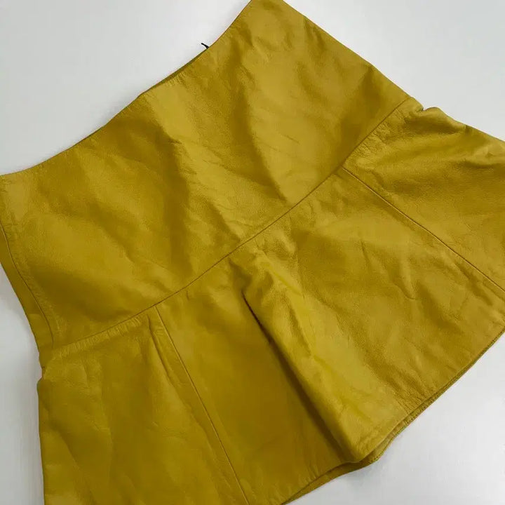 [BUNJANG] Proenza Schouler Leather Ruffle Mini Skirt / [정품] 프로엔자슐러 가죽 러플 미니 스커트