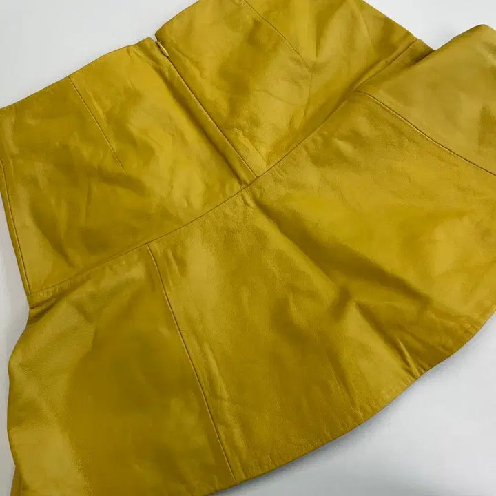 [BUNJANG] Proenza Schouler Leather Ruffle Mini Skirt / [정품] 프로엔자슐러 가죽 러플 미니 스커트