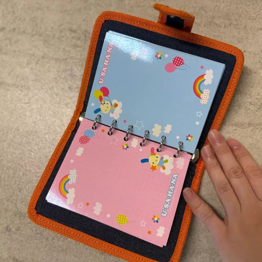 [BUNJANG] Sanrio Usahana Denim 6-Ring Diary / 산리오 우사하나 데님 6공 다이어리