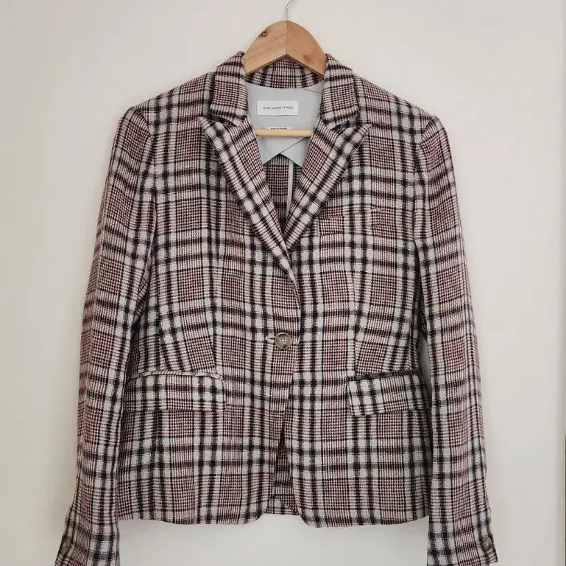 [SOLD OUT] 이자벨마랑 에뚜왈 체크 린넨 자켓 (34)