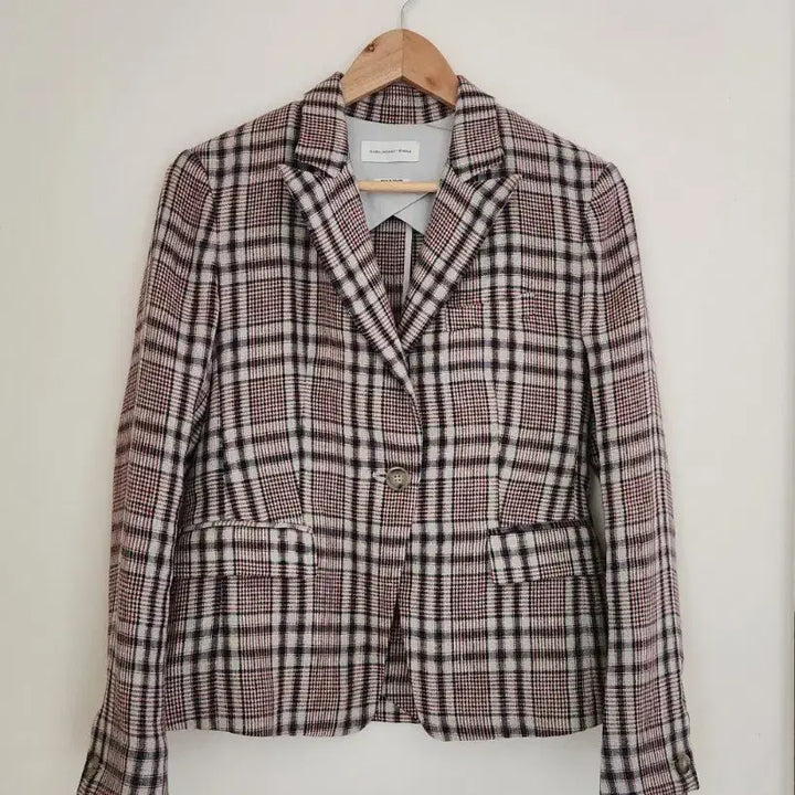 [SOLD OUT] 이자벨마랑 에뚜왈 체크 린넨 자켓 (34)