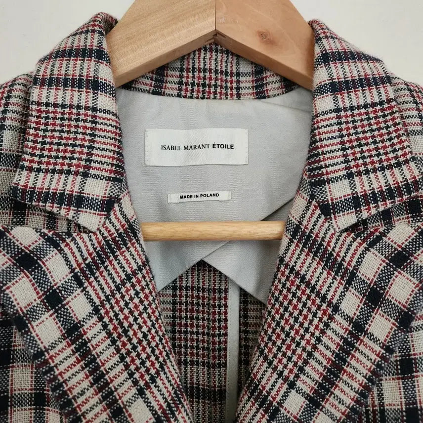 [SOLD OUT] 이자벨마랑 에뚜왈 체크 린넨 자켓 (34)