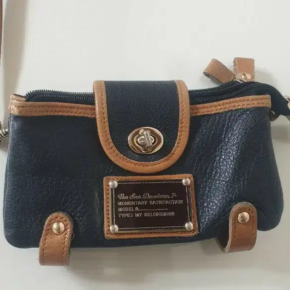[BUNJANG] Via San Damiano Vintage Leather Crossbody Bag / Via San Damiano 빈티지 레더 크로스백