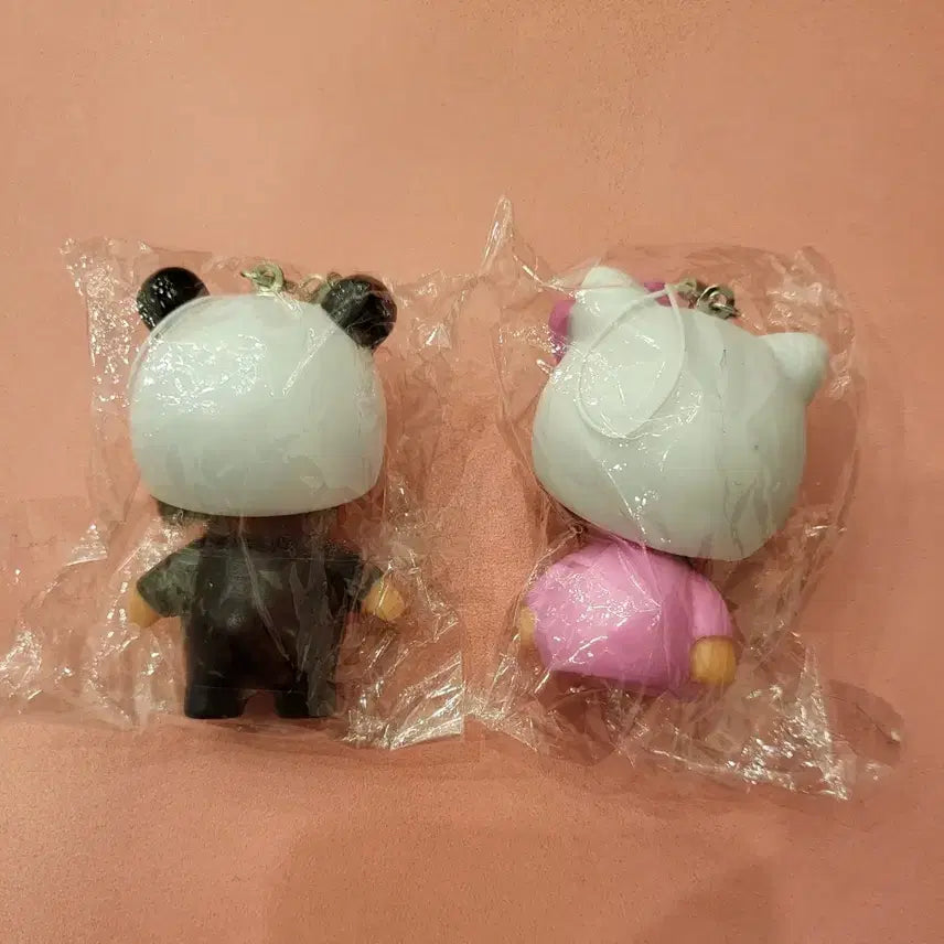 [BUNJANG] Kitty Panda Monchhichi Phone Charm Keyring Set / 키티/판다 몬치치 핸드폰고리 키링 세트