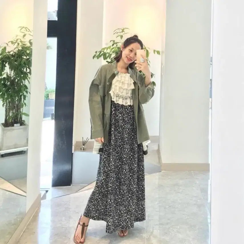 [BUNJANG] C.H.ORIN Garden One-Piece Dress / 씨호린 가든원피스