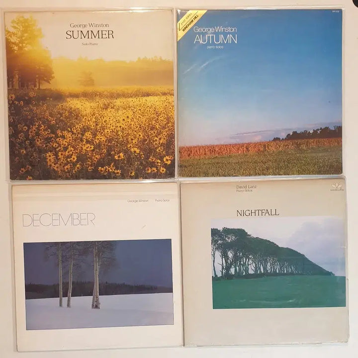 [SOLD OUT] 조지윈스턴, 데이빗란츠 피아노 독주 LP 4장