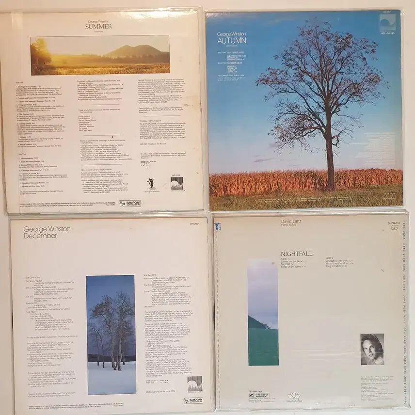 [SOLD OUT] 조지윈스턴, 데이빗란츠 피아노 독주 LP 4장