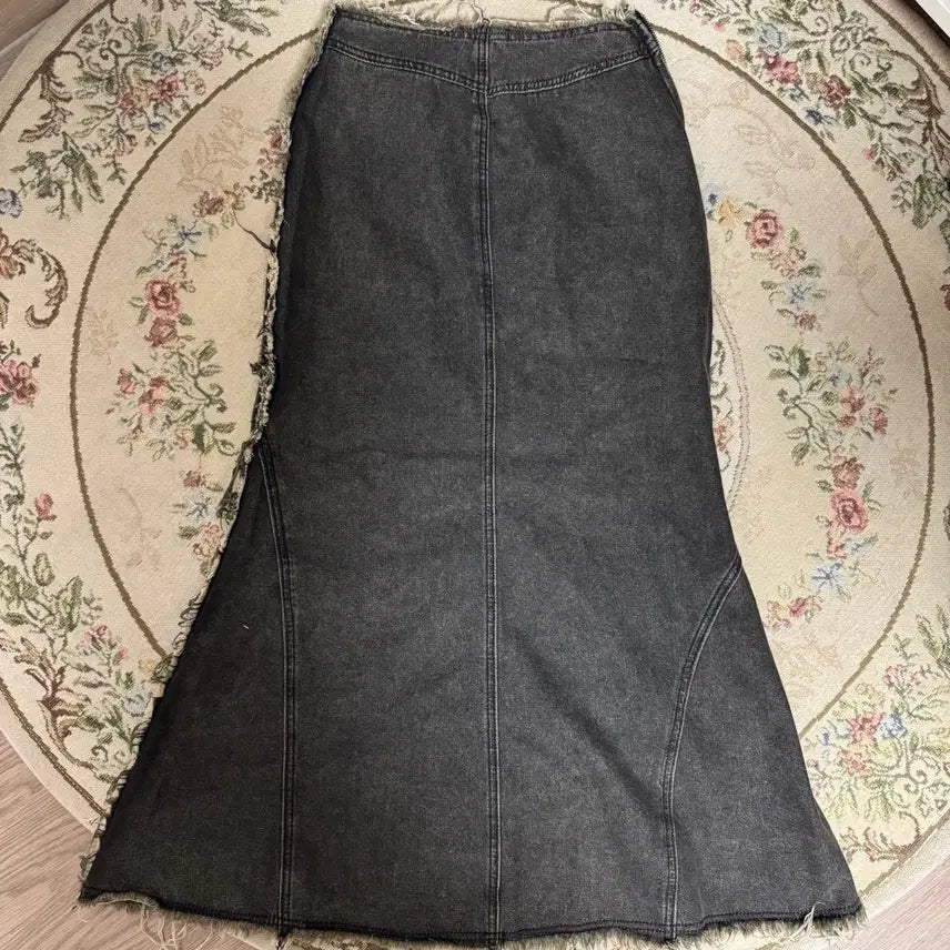 [BUNJANG] Y2K Grunge Star Patch Denim Long Skirt / Y2K 그런지 스타 패치 데님 롱스커트