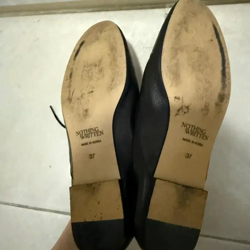 [BUNJANG] Nothing Written Calm Derby Shoes (Black) / 낫띵리튼 Calm Derby Shoes(black) 37(240)