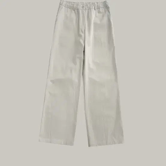 [BUNJANG] Autumn Wide Banding Pants (Beige/White) / autumn wide banding pants(베이지/화이트)