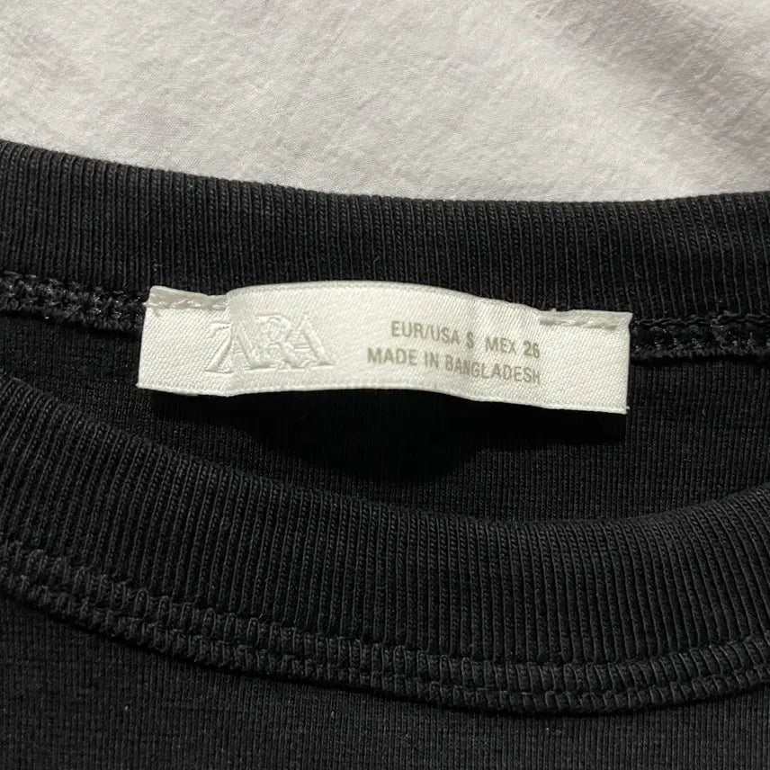 [BUNJANG] ZARA Washed Effect Long Sleeve Black / 자라 워시드 이팩트 롱슬리브 블랙