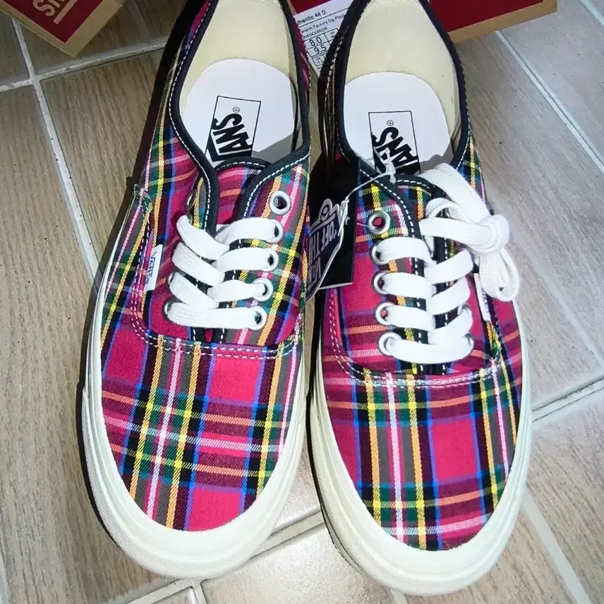 [BUNJANG] Vans Anaheim Authentic 44 DX OG Plaid Sneakers / 반스 애너하임 어센틱 44 DX 오지 플레이드