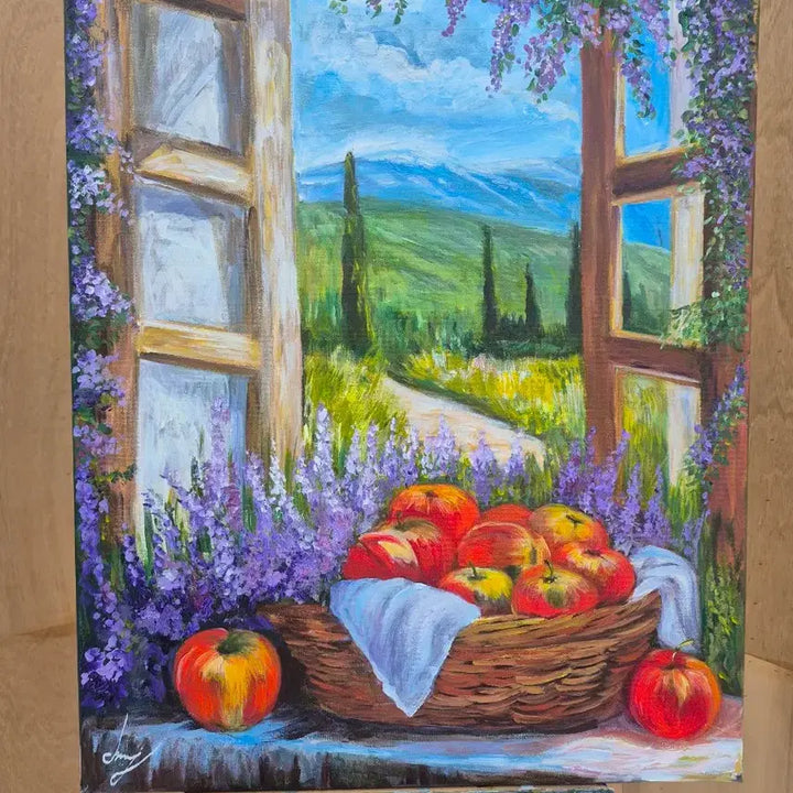 [BUNJANG] Apple Scented Window View Painting / 사과향기 나는 창가에서