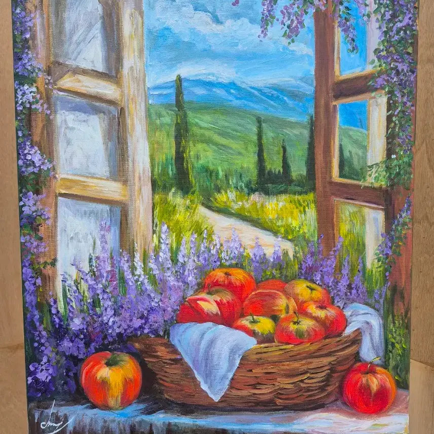 [BUNJANG] Apple Scented Window View Painting / 사과향기 나는 창가에서