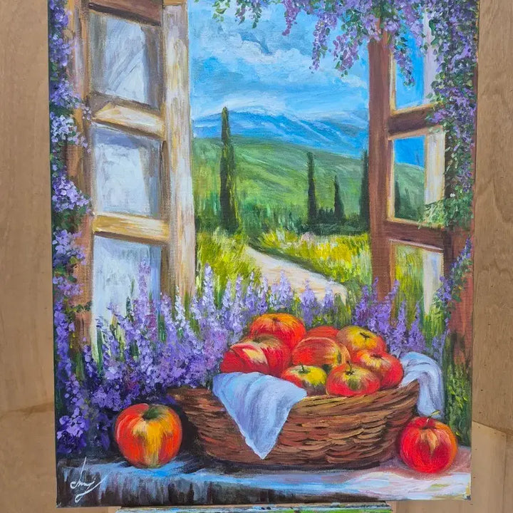 [BUNJANG] Apple Scented Window View Painting / 사과향기 나는 창가에서