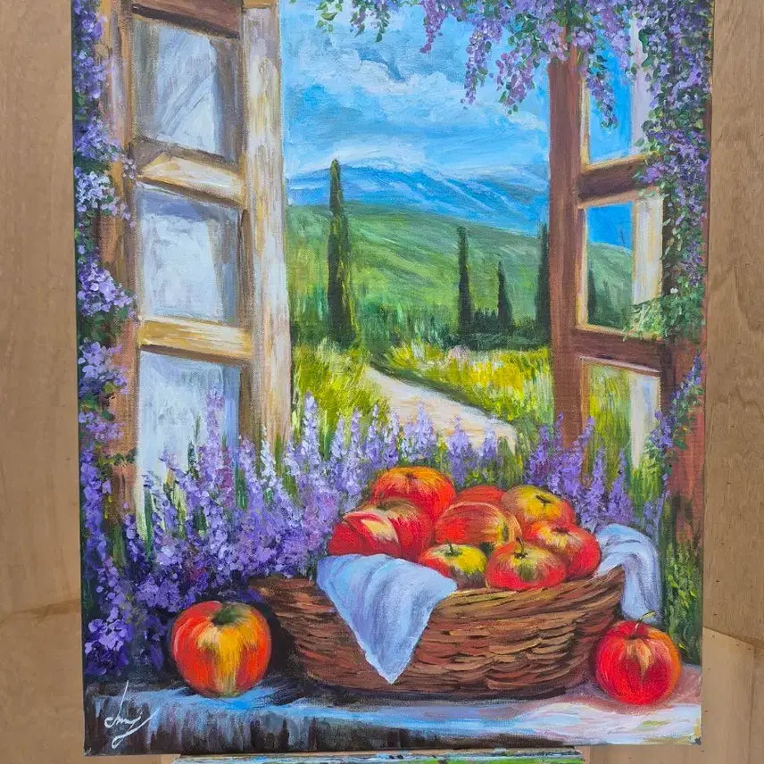[BUNJANG] Apple Scented Window View Painting / 사과향기 나는 창가에서