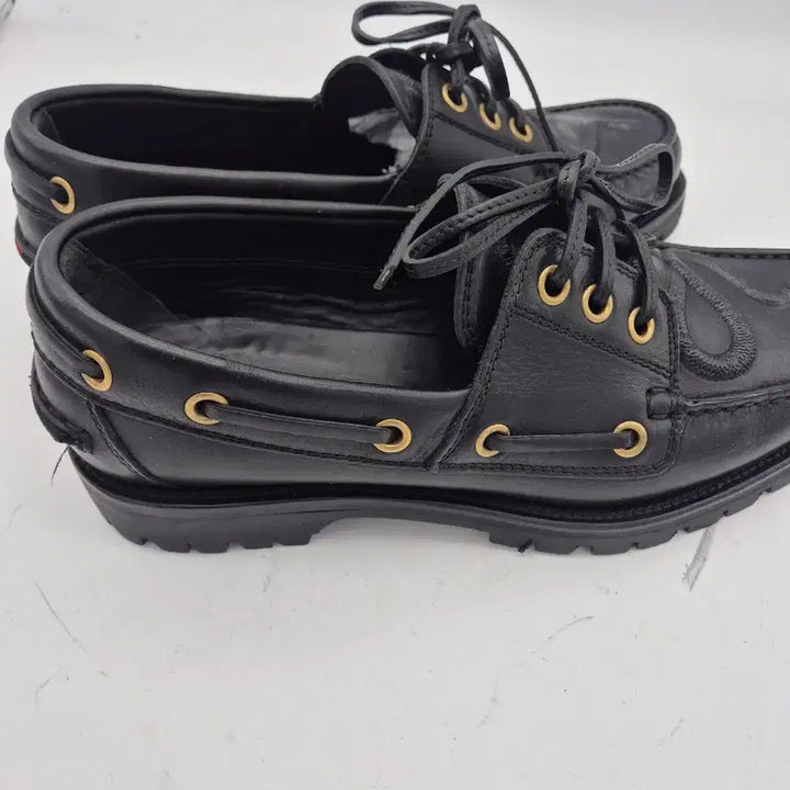 [BUNJANG] Gucci Snake Detail Boat Shoes / 구찌 블랙 스네이크 보트 슈즈