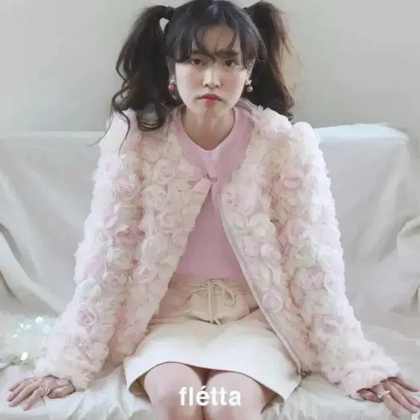 [BUNJANG] Fletta Flower Jacket / [택O미시착새상품] 플레따 플라워 자켓 fletta 로맨틱