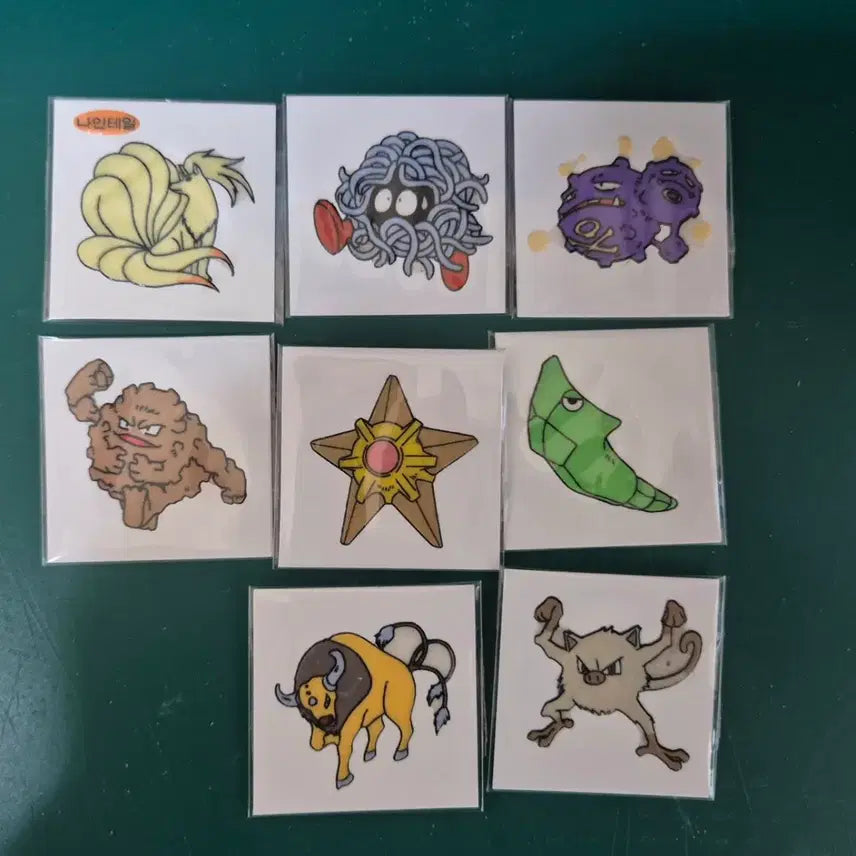 [BUNJANG] Pokemon 1999 Shany Ttibuseel Stickers / 포켓몬 구버전 99년 샤니 띠부씰 띠부실 낱장 팝니다