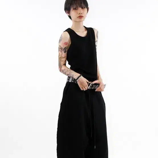 [BUNJANG] Krigon Wide Track Pants Black Max Overfit / 크리건 와이드 트랙 팬츠 블랙 맥스 오버핏