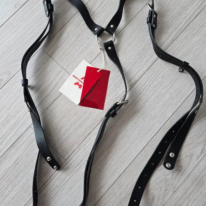 [BUNJANG] Anotheryouth Leather Suspender Overalls / 어나더유스 레더 서스펜더 멜빵