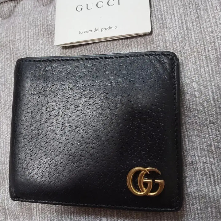 [BUNJANG] Gucci GG Marmont Black Bifold Wallet / 구찌 GG 마몬트 반지갑 블랙