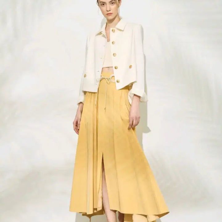 [BUNJANG] Time Circle Belt Maxi Skirt / 타임 서클 벨트 맥시 스커트