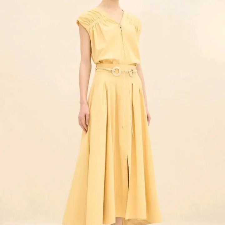 [BUNJANG] Time Circle Belt Maxi Skirt / 타임 서클 벨트 맥시 스커트