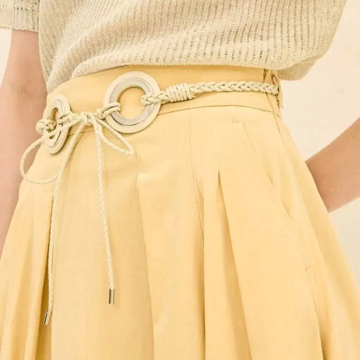 [BUNJANG] Time Circle Belt Maxi Skirt / 타임 서클 벨트 맥시 스커트