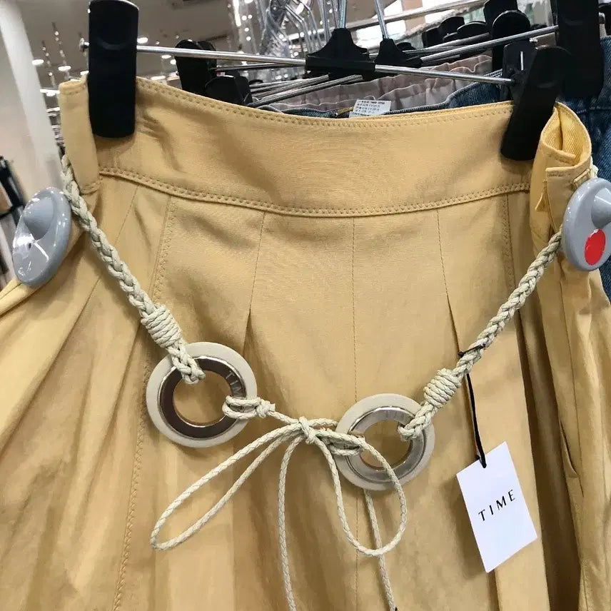 [BUNJANG] Time Circle Belt Maxi Skirt / 타임 서클 벨트 맥시 스커트