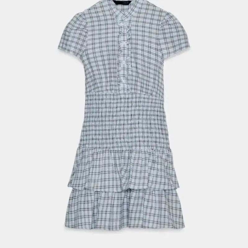 [SOLD OUT] 자라 프릴 체크 미니 원피스 3067318