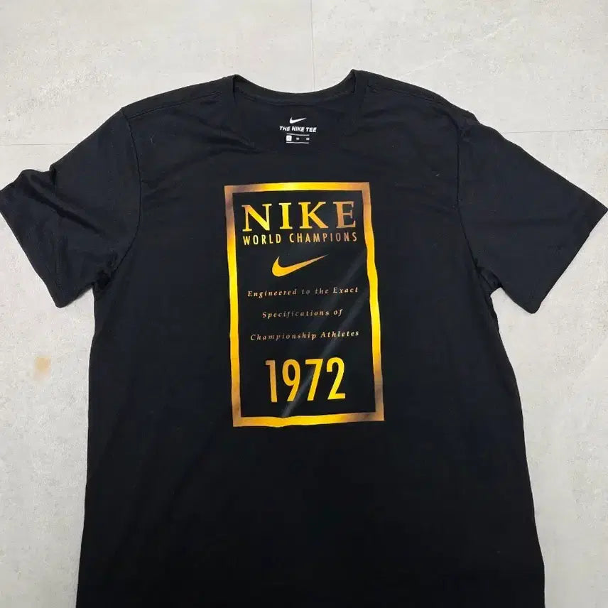 [BUNJANG] Nike World Champion 1972 Short Sleeve T-shirt / 나이키 월드챔피언 1972 반팔티 블랙