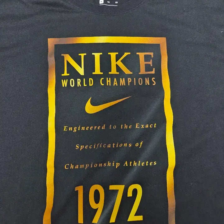 [BUNJANG] Nike World Champion 1972 Short Sleeve T-shirt / 나이키 월드챔피언 1972 반팔티 블랙