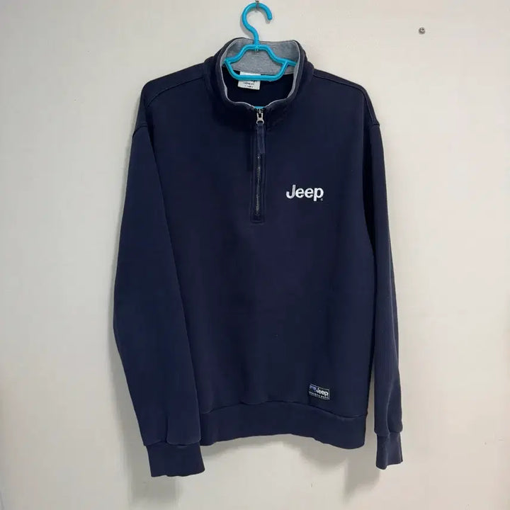 [SOLD OUT] Jeep 지프 네이비 하프집업 맨투맨