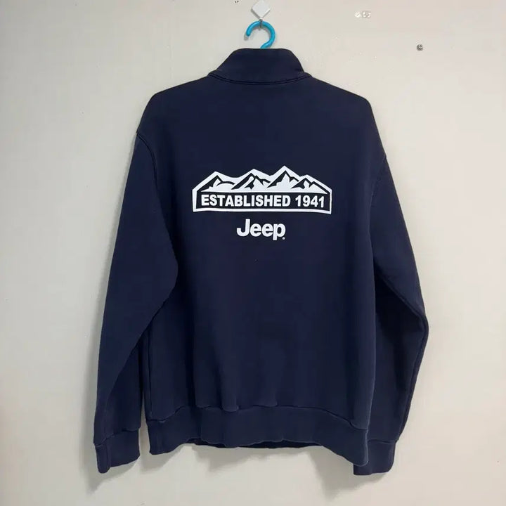 [SOLD OUT] Jeep 지프 네이비 하프집업 맨투맨