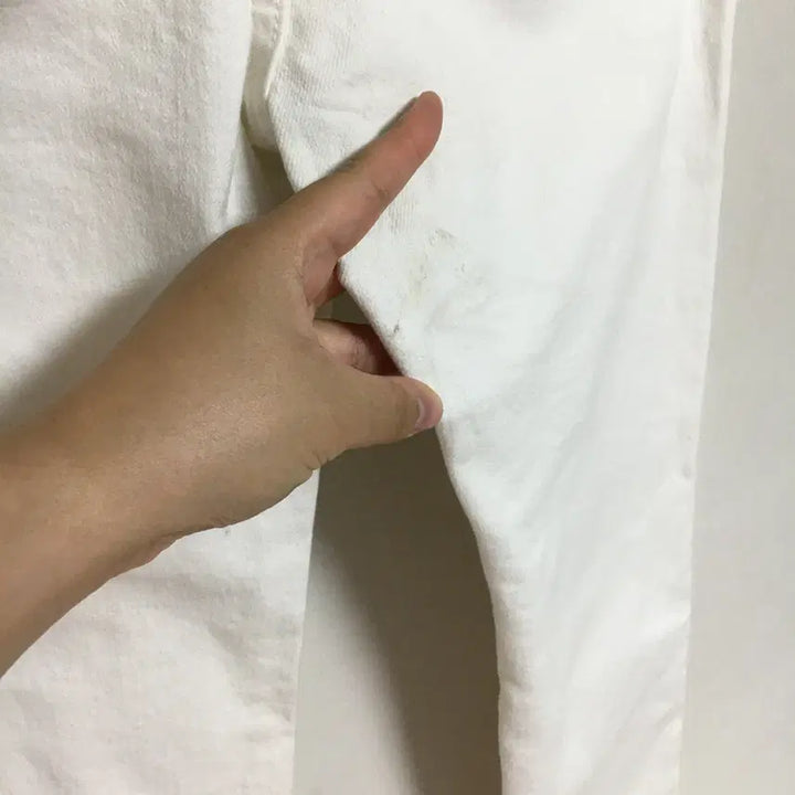 [BUNJANG] Egoist White Denim Pants 55 / 새상품 에고이스트 화이트 데님 팬츠 55