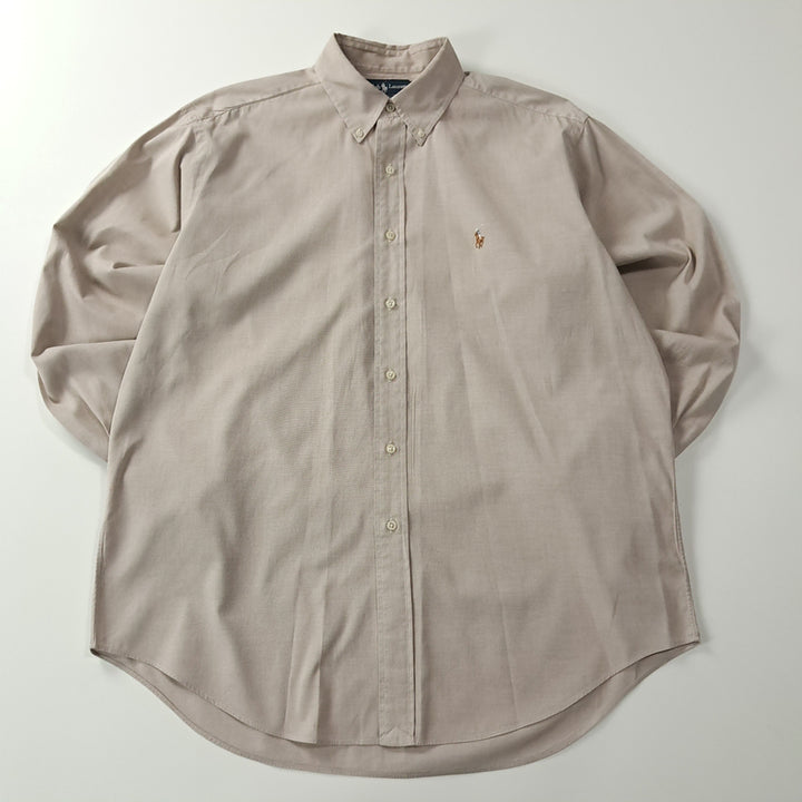 [SOLD OUT] CK262 XL 폴로 90s 홍콩판 웜톤 그레이지 셔츠 남방