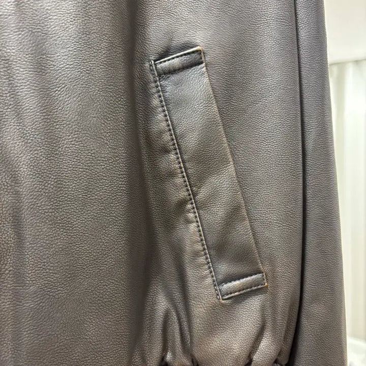 [BUNJANG] InstantFunk Eco Leather Jacket Brown / 인스턴트펑크 에코 레더자켓 브라운 (새상품)