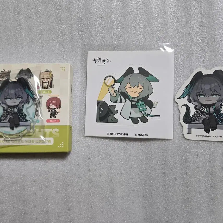 [SOLD OUT] 명일방주 23년 홍대 콜라보 오올헤약 아크릴 스텐드 + 특전
