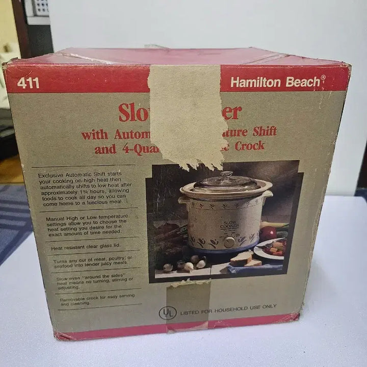 [BUNJANG] Hamilton Beach Slow Cooker 4-Quart / 빈티지 해밀턴비치 슬로우 쿠커 4쿼트 새상품