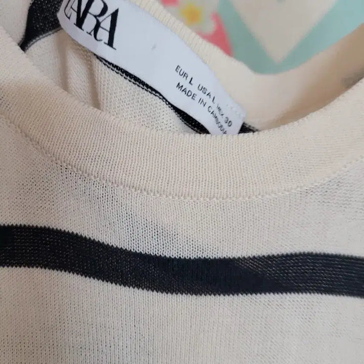 [BUNJANG] ZARA Striped Long Dress Set / 흰색/검정 줄무늬 롱 원피스 자라 셋트