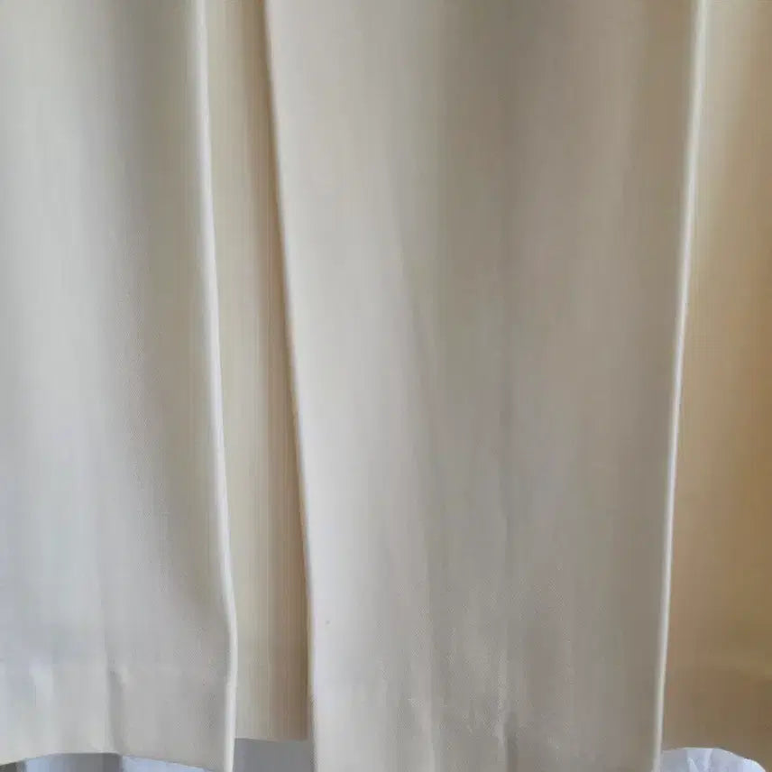 [BUNJANG] Vintage Cream Pleated Midi Skirt / 크림색 플리츠스커트 주름미디스커트 빈티지
