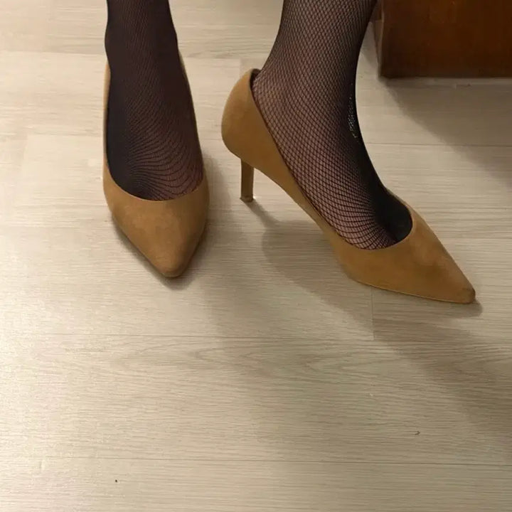 [BUNJANG] H&amp;M Suede Pumps Heels / 스웨이드 펌프스 힐 브라운 h&amp;m