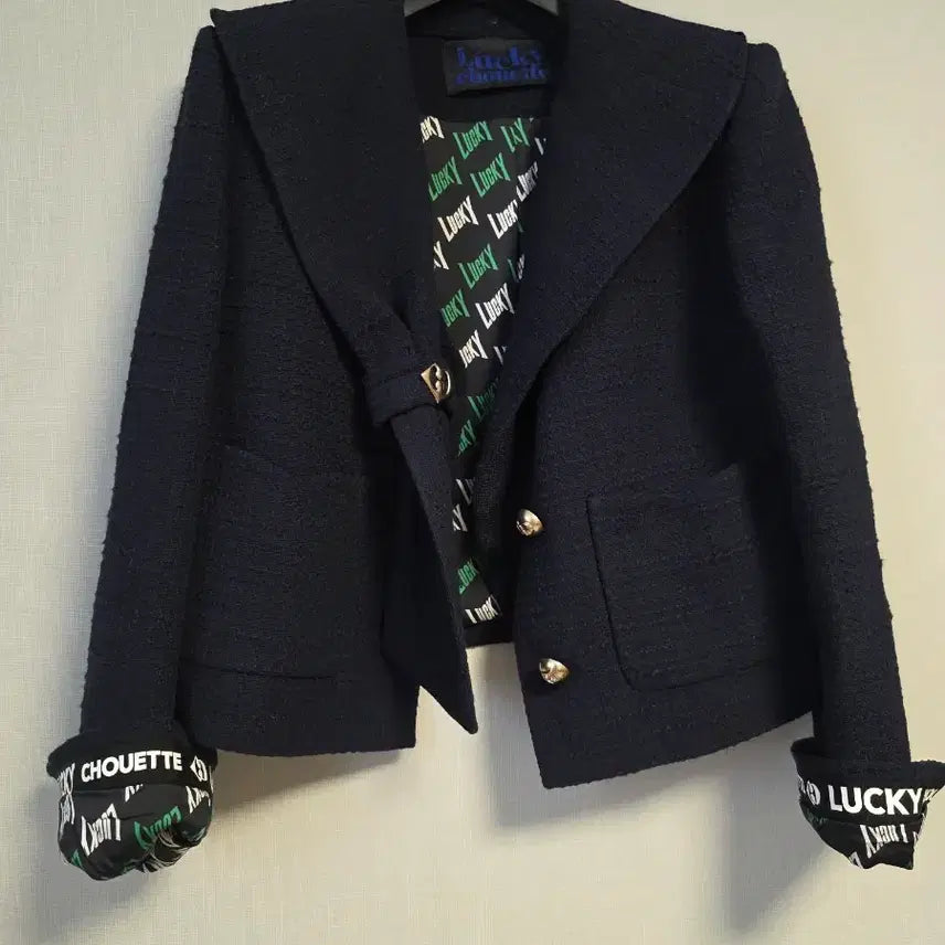 [BUNJANG] Lucky Chouette Detachable Collar Tweed Jacket / 럭키슈에뜨 카라탈착 트위드 자켓