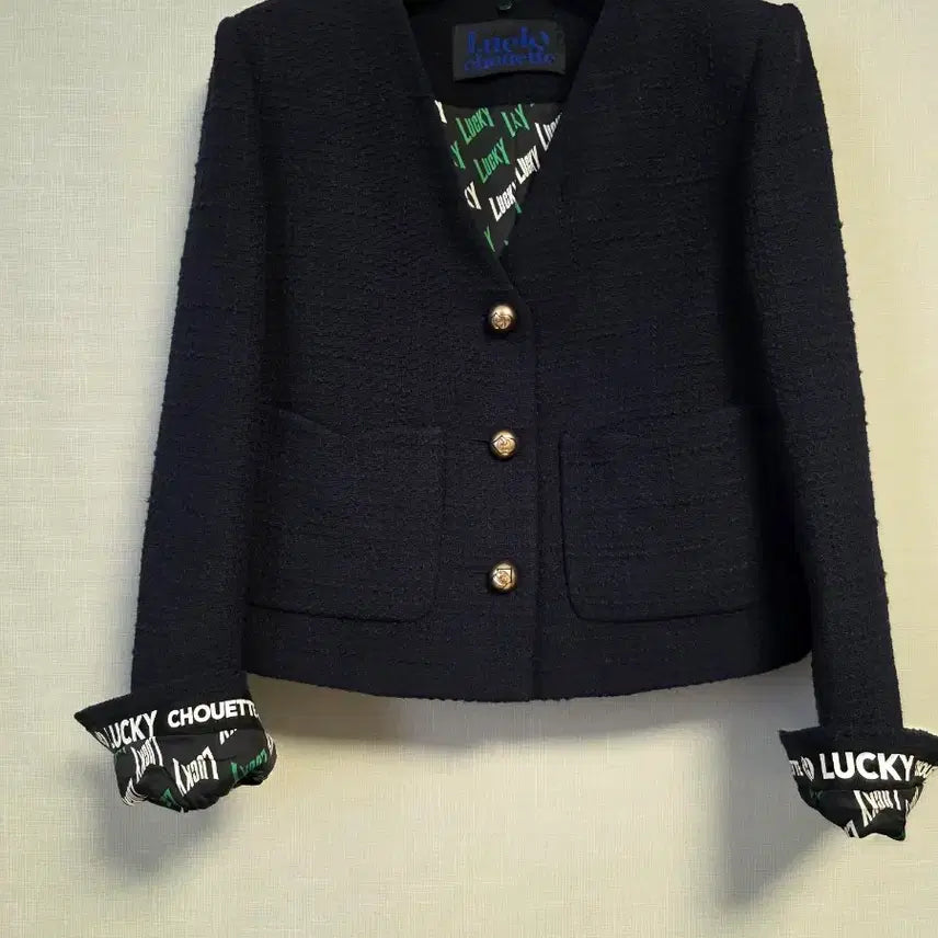 [BUNJANG] Lucky Chouette Detachable Collar Tweed Jacket / 럭키슈에뜨 카라탈착 트위드 자켓