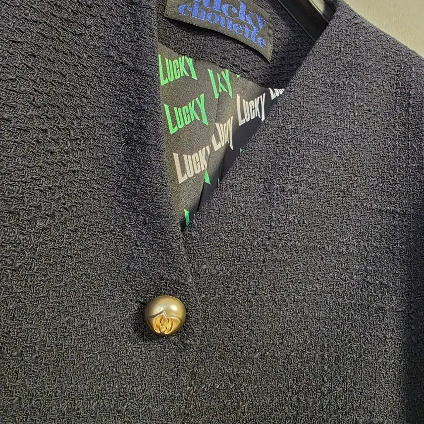 [BUNJANG] Lucky Chouette Detachable Collar Tweed Jacket / 럭키슈에뜨 카라탈착 트위드 자켓